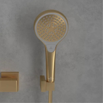 Pară de duș Villeroy&Boch, Verve, 3 jeturi, brushed gold